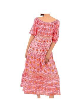 Gretchen Scott All Dolled Up Maxi Dress East India Pink/Orange XL Boho Style